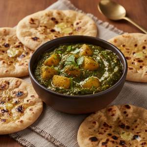 Aloo Palak with 4 Tava roti