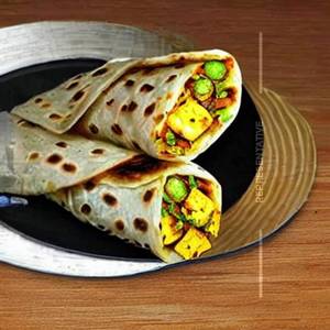 Double Egg Single Paneer Bhurji Roll