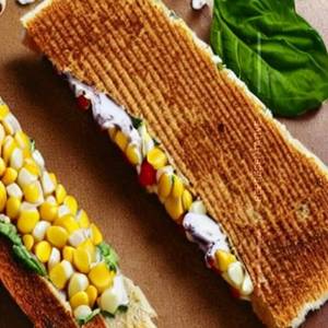 Corn Spinach Sandwich