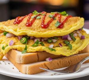 Egg Cheese Masala Omelette [King Size]