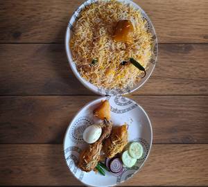 Special chicken biryani with salad br chicken [1 piece]