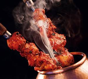 Dhuandar Lal Tikka - Mint Chutney