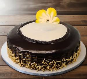Chocolate custard  cake  [ small ]