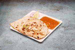 Keema naan with gravy