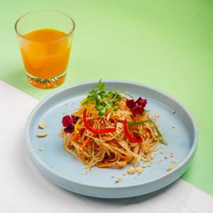 Papaya Peanut Kachumbar Salad