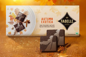 Autumn Exotica- Dark Chocolate Leaf with Spiced Halloween Mousse