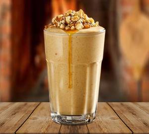 Walnut Shake with Top Layer Ice Cream