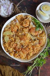 Prawns biryani