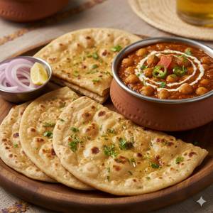 Chana Masala + 3 Roti                              