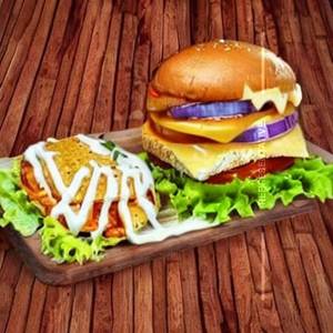 Grilled Paneer & Cheese Burger