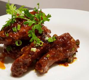 Pan Tossed Fiery Chicken Wings [6 Pieces]