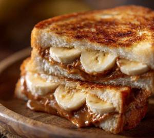 Peanut butter banana sandwich