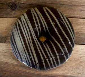 Chocolate filled donut