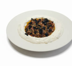 Labneh With Zaatar And Olives