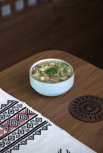 Burnt Garlic  Soup