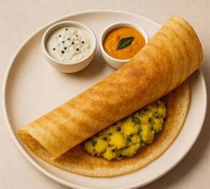 Ghee masala dosa