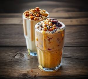 Special Nutshake with Top Layer Ice Cream 