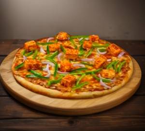 Paneer tikka pizza