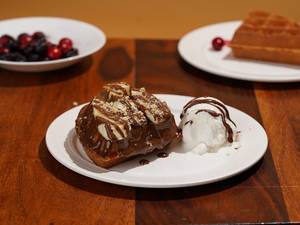 Nutella Banana Waffles