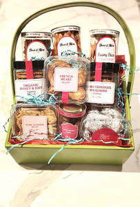 Festive Luxury Leather Basket