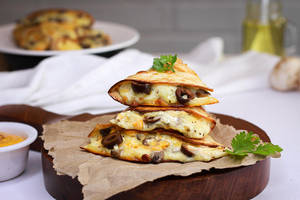Mushroom, Olives & Cheese Quesadillas 2 Pc