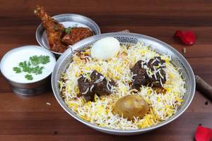 Mutton Biryani With Chicken Kosha
