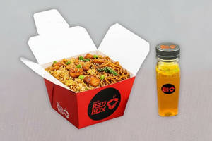 Shangai Chicken Rice & Noodles + Lemon Grass Iced Tea