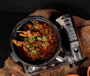Clay Pot Mutton Chops Pulusu
