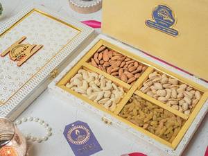 Classic White Dry Fruit Box [500 Gram]