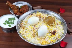 Egg Biryani + Chicken Kosha [2 Pieces]
