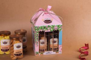 Assorted Cookies Pink Window Box [Pack Of 4]