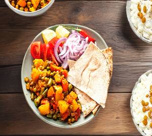 Roti & mix veg combo