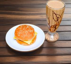Aalu Tikki Burger + Cold Coffee