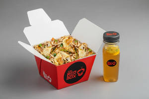 Double Egg Schezwan Rice (little Box) + Lemon Grass Iced Tea