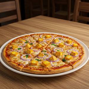 Paneer and Onion Pizza