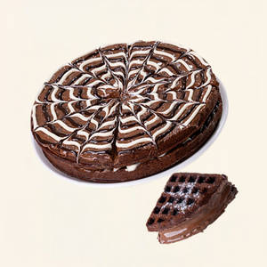 Buy Death By Chocolate Cake Double Layer - Get 1 Waffle Free