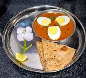Egg Chapathi (3 Nos) + Sambar