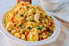 Egg fried rice double egg egg