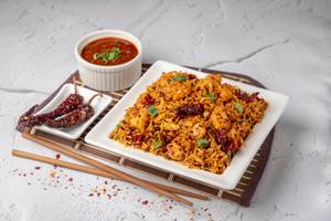 Chicken Burnt Chilly Rice