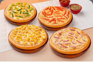 Pack Of 4 Double Toppings Pizza