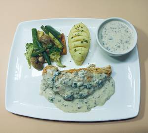 Mushroom Smothered Chicken
