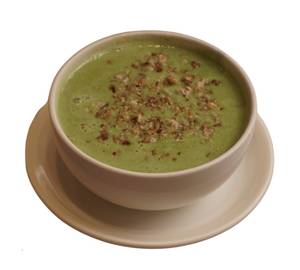 Spinach Garlic Drop Soup 