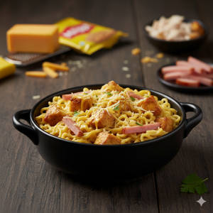 Chicken Ham And Cheese Maggi (serves 2)