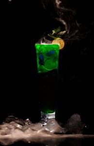 Green apple mojito