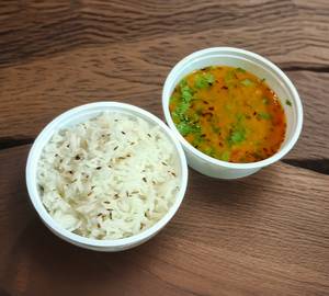 Daal fry + jira rice