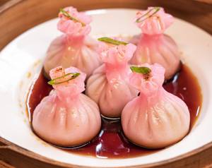 Truffled Edamame And Cream Cheese Dumpling