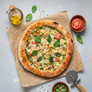 Pesto Veg Pizza [12 inches]
