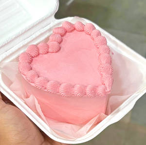 Pink Mini Heart Cake