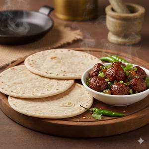 3 Roti + Veg Manchurian