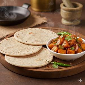 3 Roti + Chilli Potato